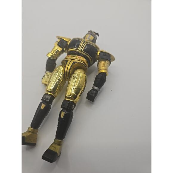 1997 Bandai Beetleborg Metallix Chromium Gold Beetleborg Vintage 6" - Picture 2 of 4